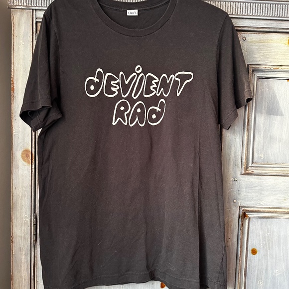 Clare V x Adam Scott Devient Rad Black t shirt Size L - Picture 2 of 6